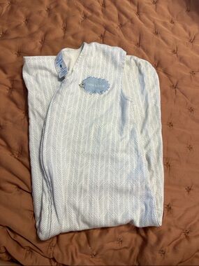 Halo Blue and White light weight cotton Sleep Sack